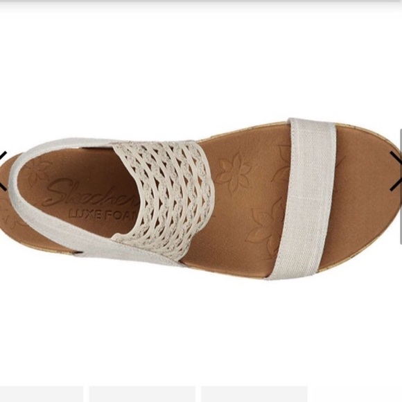 LAST PAIR! Skechers Cali Wedge Sandal Nude - Picture 4 of 7